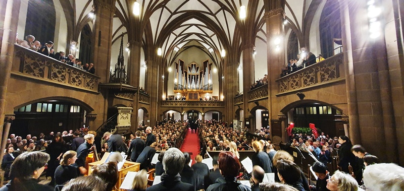 Oratorienkonzert zum 1. Adventssonntag 2019 in der Dreikönigskirche Frankfurt am Main - Schlussapplaus