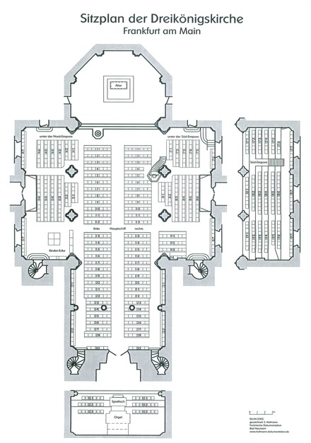 Sitzplan Dreikönigskirche Frankfurt am Main
