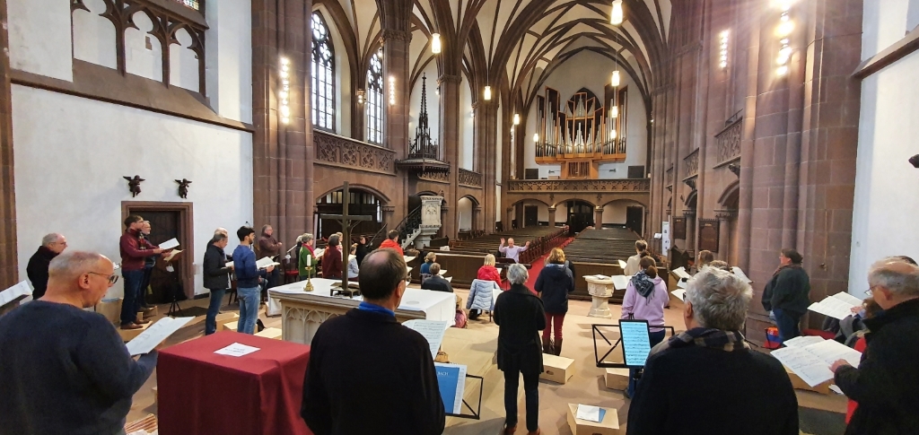 Kurt-Thomas-Kammerchor | Leitung: Andreas Köhs | Probe zum Chorkonzert zu Palmarum in der Dreikönigskirche